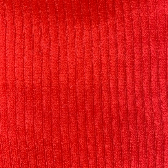 Orange ribbed off the shoulder crop top. Size XS. - Picture 3 of 3